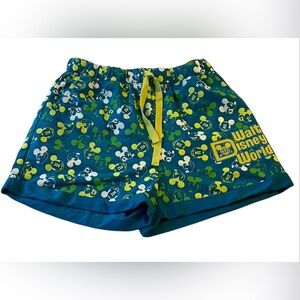 Disney Parks Mickey Mouse Neon Shorts Women’s M SUMMER 2020 EUC
